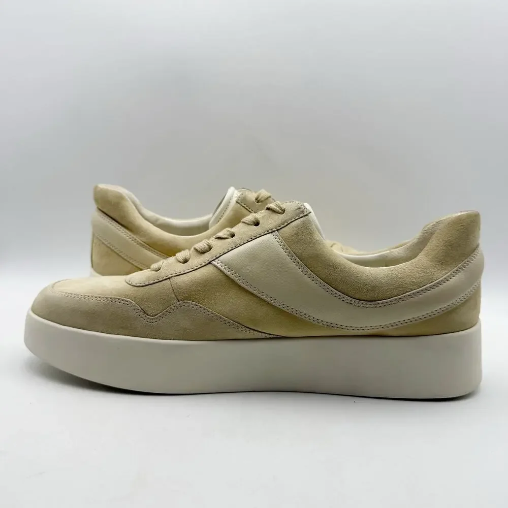 Vince Womens Warren Low Sneakers US 13 M EU 45 Beige Tan Suede GUC